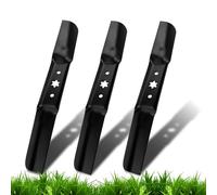 Dioche Jeu de 3 Lames de Tondeuse à Gazon Compatibles avec Cub Cadet 742-05056, Lames en Acier Inoxydable pour Une Installation Facile, 18 4/7" de Long