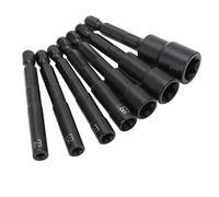 Dioche Jeu de 7 Pièces Mandrin à Douille Hexagonale/4 Pouces de Diamètre pour E4 E5 E6 E8 E10 E12 E14, clé à Vis Antivol