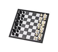 Dioche Jeu d'échecs adapté aux Voyages, échiquier Magnétique Pliable Portable, Jeu Intellectuel Familial pour Les Enfants et Les étudiants, adapté aux Voyages et aux Divertissements Scolaires,