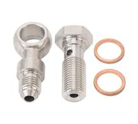 Dioche Kit Banjo à Alimentation en Huile en Acier Inoxydable à Roulement de Charge élevé 4AN à M12x1,25 Mm avec Trou de 4,2 Mm - usiné pour les Applications Haute Pression
