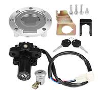Dioche Kit de Commutateur d'allumage - Kit de Verrouillage de Base de Commutateur d'allumage de Carburant - Convient pour YZF R1 R6 FZ6 01-12 - Matériau en Alliage 'aluminium avec Double clé