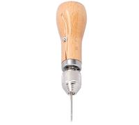 Dioche Kit de Couture Kit de Poinçon de Couture à la Main en Cuir - de Cuir Professionnelle avec Poignée Ergonomique en Bois et 2 Aiguilles pour une Efficace du et de la Toile