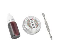 Dioche Kit de Maquillage Faux Sang Cire Cicatrice 10 Ml Modelage Plaie avec Spatule pour Halloween Cosplay Effets Spéciaux SFX qualité Professionnelle