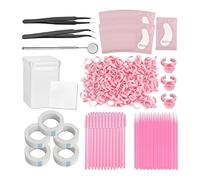 Dioche Kit D'extension de Cils, Ensemble de Pratique Professionnel de Faux Cils avec Pince à épiler, Patchs pour les Yeux, Brosses à, pour Salons de beauté, Usage Personnel