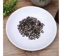 Dioche Kit d'œillets en Laiton argenté de 4 Mm, 100 œillets Double Face de 4 Mm pour Travaux Manuels, Vêtements, Accessoires et Plus Encore - Comprend des Rondelles et Différentes Couleurs de