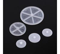Dioche Kits de Vis sans Fin de Courroie de Poulie d'engrenages en Plastique de 10 Dents N64 Types pour Le Jouet de Moteur de Robot-Parfait pour l'ingénierie et la Fabrication de Modèles (34 Types