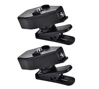 Dioche Lampe LED à Clip pour Lunettes, Mini Lampe de Lecture Portable Réglable pour la Pêche de Nuit, Entretien des Appareils Ménagers, ABS Noir, 1 Paire