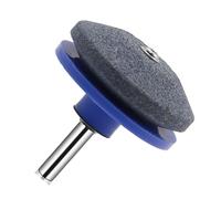 Dioche Lawn Mower Vane/Wing Affûteur de Lame de Tondeuse à Gazon, Affûteur Universel, Pierre de Roue de Meuleuse pour Perceuse électrique et Perceuse à Main, Tige de 1/4 de Pouce (Blue)