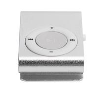 Dioche Lecteur Multimédia de Musique Numérique Portable Mini Lecteur Arrière MP3 avec écouteurs et Câble USB MP3 de Sport en Alliage D'aluminium Léger et Durable pour la Course (Silver)