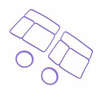 Dioche Lid GasketOmieBox Lot de 2 Joints d'étanchéité en Silicone Anti-fuite pour Boîte à Déjeuner, Accessoires de Remplacement pour le Stockage des Aliments, Conception en Matériau Sûr pour Boîtes