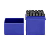 Dioche Lot de 36 Lettres à Frapper, Acier Carbone Lettres a Frapper pour Metal, Poincon Metal a Frapper pour Bois, le Plastique, le Cuir 6mm
