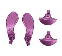 Dioche Lot de 4 Palettes Arrière de Contrôleur de Jeu Professionnel pour Manette Edge - Boutons de Remplacement en Métal Durable - Prise en Main Améliorée et Installation Facile (PURPLE)