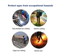 Dioche Lunettes de Soudage électriques à Lumière Variable Automatique, Anti-rayures, Anti-preuve, Lunettes de Protection pour le Soudage électrique, à L'arc Sous Protection