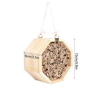 Dioche Maison d'abeille Maçonne Maison d'insectes et 'Abeilles en Bois, Salle de Plantes et 'Insectes, Décoration de Nid 'Oiseau 'hôtel, Jardinage, écologie Facile à Observer, Adaptée à