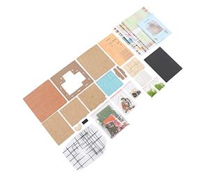 Dioche Maison Verte Miniature Kit de Maison de Poupée Miniature à Monter Soi-même - Jouet Puzzle Exquis à l'échelle 1:24 pour la Décoration de la et Le Plaisir Créatif - pour Les 14 Ans et Plus