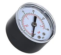 Dioche Manomètre Pression Air, Manomètre Mécanique pour Air, et Eau, Connexion Arrière BSPT 1/8 Poues(0-30psi, 0-2bar)