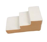 Dioche Marches pour Chien, Structure Stable, Escalier pour Chien Doux et Confortable, Escalier Polyvalent à 3 Marches pour Chiots de Petite Taille, Look élégant, il Pourrait (Café (Couverture et