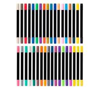 Dioche Marqueurs de Peinture Acrylique 36 Ensemble de Marqueurs de Peinture Acrylique - Conception à Double extrémité, Séchage Rapide, Non Toxique, adapté aux Projets d'art et d'artisanat de (36