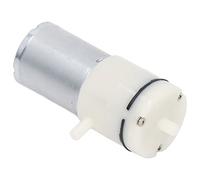 Dioche Micro Pompe à Pression d'air avec Plastique Durable et Ports d'air à 90 Degrés - Pompe à Vide à Diaphragme CC, Compact 6V Blanc pour des Performances Efficaces (DC12V)