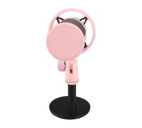 Dioche Microphone USB RVB Microphone USB RVB avec Trépied | en Temps Réel | Branchez et Jouez | Contrôle du Gain de Volume | Parfait pour Les Jeux, Les Réunions, la Diffusion en Direct et (Pink)