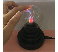 Dioche Mini Lampe à Boule Plasma Magique Multicolore de 7,6 Cm - Lumière Décorative Sensible au Toucher avec Fonction de Purification de l'air - Cadeau Parfait pour les Fêtes et la Décoration de la
