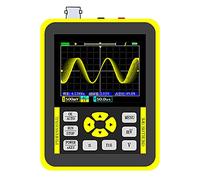 Dioche Mini Oscilloscope Numérique Portatif - Écran Couleur de 2,4 Pouces avec Bande Passante de 120 M et Taux d'échantillonnage de 500 M pour les Tests de Bricolage et de Maintenance (YELLOW)