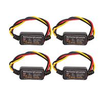 Dioche Module Flash Stroboscopique, Module de Clignotant de Contrôleur de Flash Stroboscopique, Contrôleur de Stroboscope de Clignotant de Feu de Freinage LED DC9-26V 4PCS 16 Modes