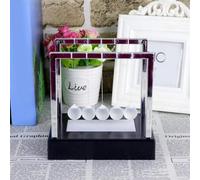 Dioche Newtons Swing Ball LED Light Up Science Bureau Jouet Coloré Lumineux Balance Balls Éducatif Physique Démonstration Relaxant Bureau Décor Maison Enfants Adultes (1)