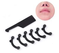 Dioche Nose Up Lifting Nose Shaper Lifter Up Lifting Shaping Dispositif de Rehaussement de Pont de Nez en Silicone de qualité Indolore avec 3 Paires pour un Reshapage instant (Couleur assortie)