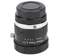 Dioche Objectif Principal 5MP HD à Monture C 12 Mm F1.6 à Ouverture Manuelle, Objectif de Caméra de sécurité Haute Résolution pour Vidéosurveillance et Enregistrement Vidéo Numérique,