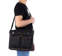 Dioche Organisateur de Sacs à Bandoulière Tools Tools épaissis de Haut Niveau avec Une Grande capacité pour Le Réparateur électricien - Noir (Épaissis A3 (Noir) Petit)