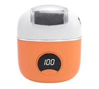 Dioche Outil de Pédicure électrique Automatique pour éliminer les Callosités des Pieds, alimenté par Batterie, pour éliminer les Callosités et les Peaux Mortes avec 3 Têtes Réglables (ORANGE)