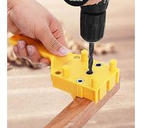 Dioche Outil de Perçage Portatif Forets de Gabarit de Chevilles pour le Travail du Bois - Gabarit Portatif en Plastique à Fort Impact pour des Joints de Chevilles Rapides et Précis - Compatible avec