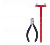 Dioche Outil de Réglage du Tir à l'arc Outil de Réglage du Tir à l'arc - Pinces à Points d'encoche et équerres en T - Règle de de Précision pour Cordes d'arc Recourbées et Composées - Durable et