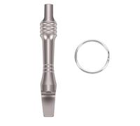 Dioche Ouvre-bouteille Portable avec Porte-clés en Alliage Ti, Barre de | Outil de Levier Multifonctionnel, Boîtes et Emballages Ouverts, Conception à Quatre Trous pour une Meilleure Prise,
