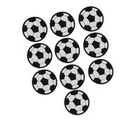 Dioche Pack de Broderie de Patchs 10 Pièces de Patchs de Broderie de Football - Accessoires de Vêtements Cool pour Sacs, Chapeaux et Plus Encore - Conception Facile à Repasser ou à Coudre, pour les
