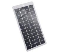 Dioche Panneau Solaire 5W Panneau Solaire Polycristallin 5W Mini Chargeur Portable Module Haute efficacité 12V avec Pinces pour une Utilisation en Extérieur (Port)