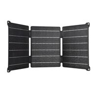 Dioche Panneau Solaire Pliable - Chargeur Solaire en Silicone Polycristallin Haute efficacité avec Deux Sorties USB pour les Aventures en Plein Air, Conception Légère et étanche (21W)