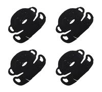 Dioche Papier Facial Noir Non tissé avec Couvre-cou et Yeux, 50 Feuilles, Conception de Crochet D'oreille Doux et Confortable pour les Types de Peau, Compresse Humide