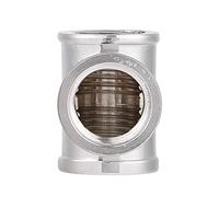 Dioche Pc T Pièce Refroidi à l'eau Corsair Refroidissement par Eau T Laiton Argent G1 4 Fils 3 Voies T Forme Raccord Séparateur Adaptateur pour Système de Refroidissement par Eau Pc