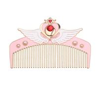 Dioche Peigne de Coiffure Dessin animé, Brosses à Cheveux Mignonnes, Portable avec Sac, Design Doux, Masseur Cuir Chevelu pour Filles et Femmes, Matériau Métallique 11,8x4,8 Cm (246)
