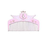 Dioche Peigne de Coiffure Dessin animé, Brosses à Cheveux Mignonnes, Portable avec Sac, Design Doux, Masseur Cuir Chevelu pour Filles et Femmes, Matériau Métallique 11,8x4,8 Cm (245)