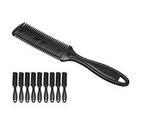 Dioche Peigne de Coupe de Cheveux Professionnel avec Lames Doubles Latérales pour éclaircir et Coiffer L'outil de Coupe de Cheveux pour les Salons et L'usage Domestique Matériau ABS 10