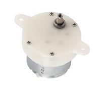 Dioche Petit Moteur électrique Lent, 10RPM Moteur Telepherique Boîte de vitesses de petit motoréducteur à vitesse lente 12V avec Rotation d'engrenage muet Terminal
