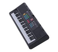 Dioche Piano à Clavier pour Enfants 61 Touches, Instrument Multifonctionnel électrique Numérique avec Microphone pour Enfants de 3 à 8 Ans, Noir MQ6186