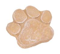 Dioche Pierre Commémorative avec Empreinte de Patte de Chien Imprimée de 15,2 Cm - Marqueur Funéraire gravé pour Chien - Monument Résistant aux Intempéries pour Jardin ou Pelouse - Pierre (Jaune