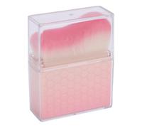 Dioche Pinceau de Maquillage à Tête Plate Coudée, Pinceau Cosmétique Portable, de Fond de Teint Doux pour une Application de Maquillage Impeccable et un Nail Art, dégradé Rose (dégradé rose)