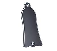 Dioche Plaque de Couverture de Tige de Ferme en Forme de Cloche, Plaque de Défilement en PVC à 2 Trous pour Guitare SG Flying V ES, Accessoire Noir 6x2.8x0.25cm