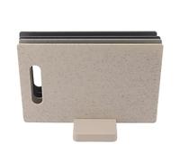 Dioche Plastic Cutting Board Ensemble de Planches à Découper Polyvalentes 4 Pièces-planches à Découper en Plastique de qualité Alimentaire avec Support de Rangement pour Viande, Légumes et Fruits