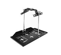 Dioche Plateau universel pour batterie de voiture, support de batterie, pince de fixation réglable, 34,2 x 20 cm, noir, métal, IP54